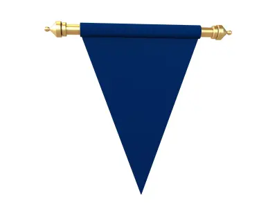 Pennant V2 002 Low-poly 3D model