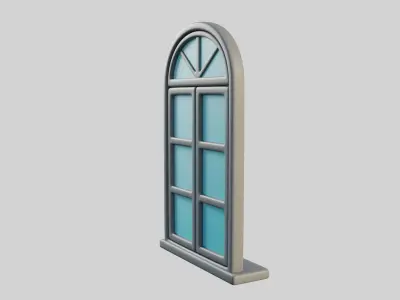Cartoon Window 16a 3D model