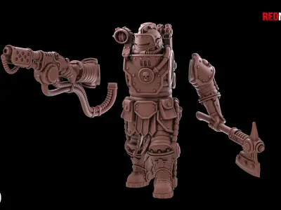 Solar Guard - Flamer Squad - Imperial Force 3D print model