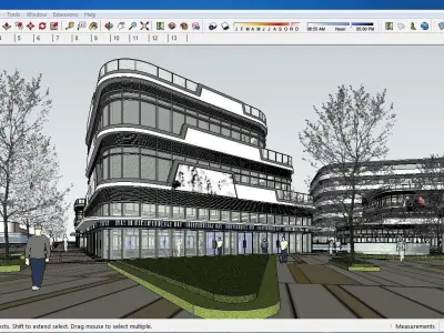 Sketchup Shopping Center A1 3D model