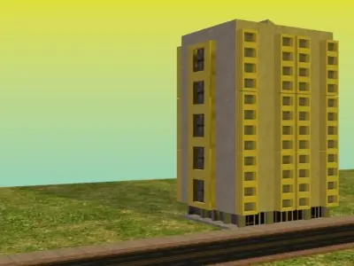 Building 3D Model Free low-poly 3D model purchase