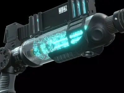 Black Hole Blaster - SciFi Weapon 3D model