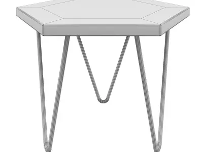 Cor Side table White Label 3D model