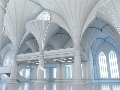 Modern Classic Interior Scene 7 3D model