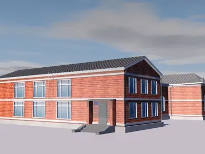 Country house Low-poly 3D model get