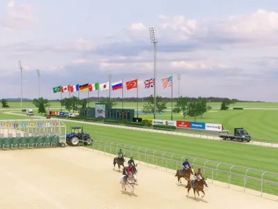  Realistic Horse Track Detailed Scane 