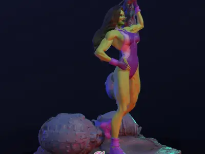 The Sensational She-Hulk V2 3D print model