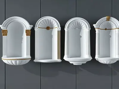 European-style niche 3D model