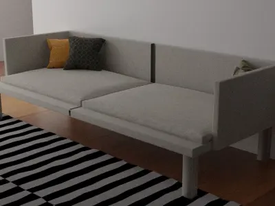 sea house design Free low-poly 3D model