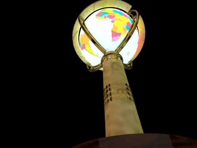 desk globe lighting 3D model