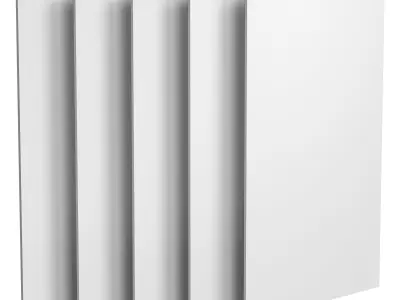 A set of sheets of plywood v2 - 5 items Low-poly 3D model