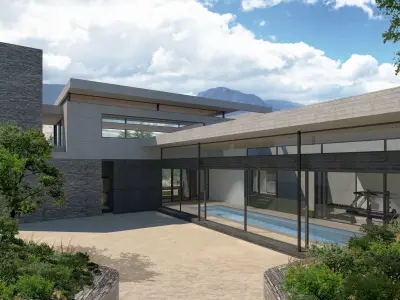 CY House Low-poly 3D model