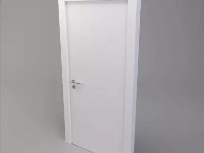 White Door 3D model get