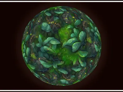 Grass Magic Forest Floor 10 TEXTURES Hand-painted ---PACK 9--- Texture