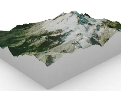Mount Baker 3D model