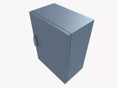 Wall Mounted Storage Cabinet Low-poly 3D model