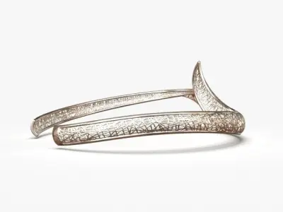 Light cuff bracelet 3D print model