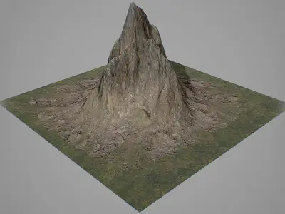 Mountains Kitbash Low-poly 3D model