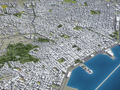 Patras Low-poly 3D model