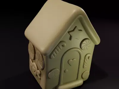 Gingerbread House  3D Print Model 3D print model