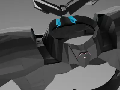 Mecha Pilot Gear Low-poly 3D model