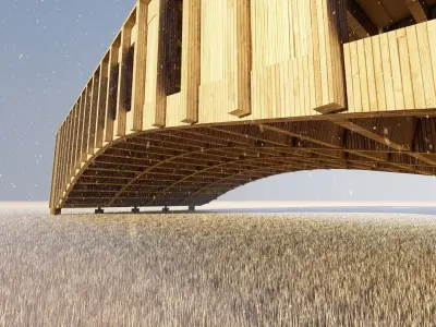 Modern Multipurpose Outdoor Space - Pavillion 3D model