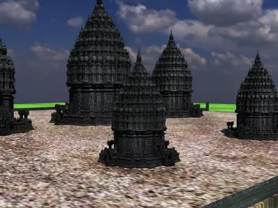Prambanan Temple 3D model