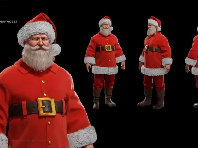  Classic Santa Clause animated for Unreal engine 