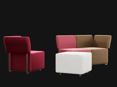 Module sofa 1 3D model
