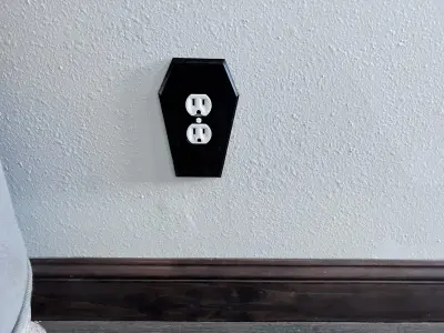 Coffin Shaped outlet cover 3D print model