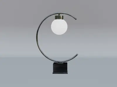 Tablelamp C Inox 3D model