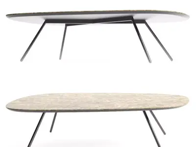 Calligaris Tweet Ceramic Coffee Table 3D model