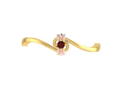 Women Ring  Render 3dm STL OBJ FBX Details 3D print model 10
