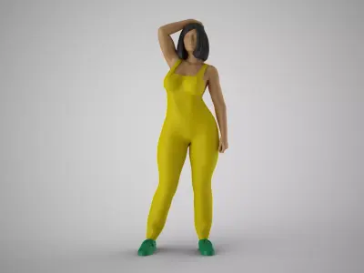 Plain Girl 5 3D print model