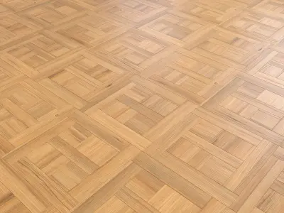 Parquet - Laminate - Wooden floor 4 in 1 Low-poly 3D model