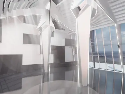 3D Futuristic Interior 3D model