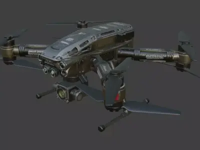 Hexacopter Drone 3D Model 3D model