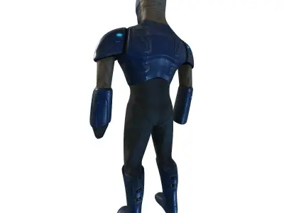 Cyborg Knight  Rigged and Animated Low Poly RPG or FPS Character Low-poly 3D model