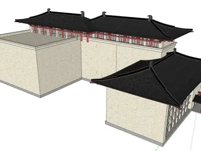 vacation spot-Resort-Fashion Leisure Hotel-0176 3D model