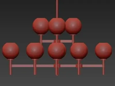 CHANDELIER JADE L 3D model