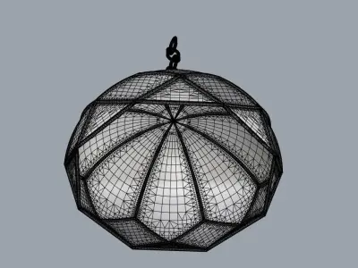 Dome Mughal lighting 3D print model 3D print model