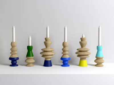 Candle Holders 3D model