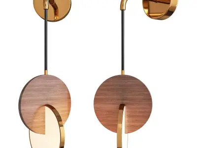 LEE BROOM WOOD WALL Low-poly 3D model