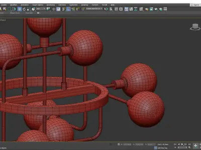 Dakar 12 pendant Low-poly 3D model