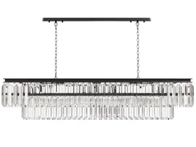 Leyland Tiered Rectangular Chandelier 3D model