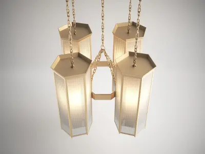 Four Seasons Surf Club Joseph Dirand Lamp Free 3D model