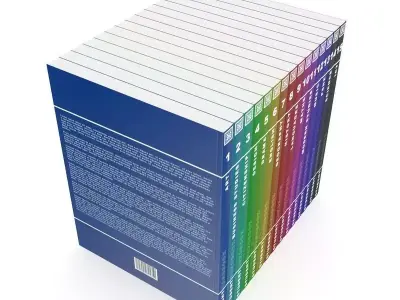 Student Handbooks Set 3D model