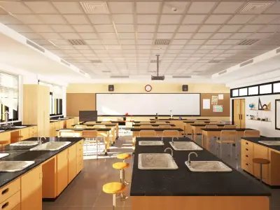 Laboratory Classroom 3D model