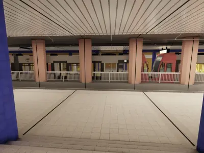 Cologne subway station 3D model