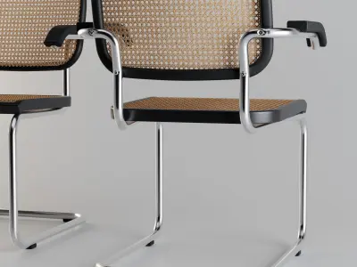 CESCA ARMCHAIR Low-poly 3D model